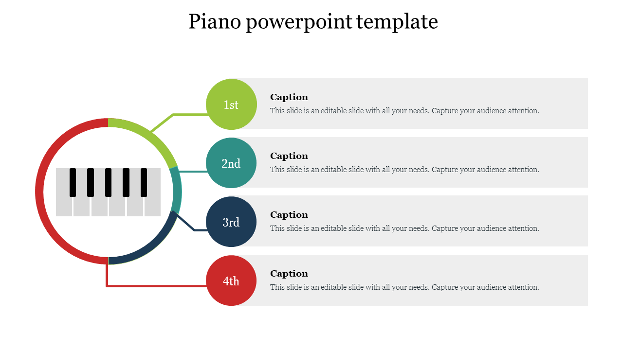 Free - Editable Free Piano PowerPoint Template PPT Slides